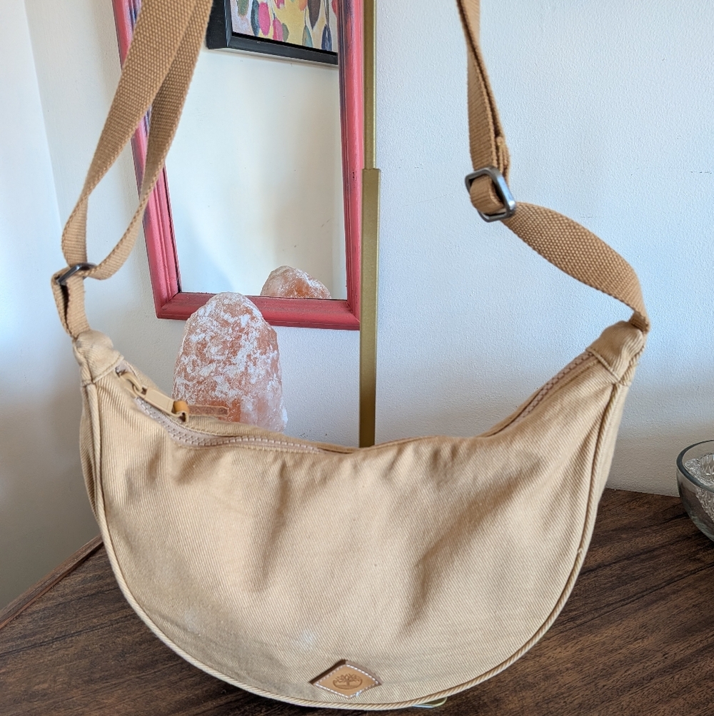 Timberland Canvas Crescent Crossbody Bag
